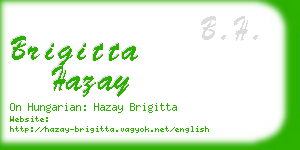 brigitta hazay business card